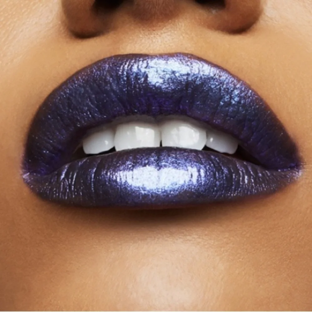 MAC Cosmetics Kiss of Stars Lipstick Asterisk Blue Purple Sparkle New in Box